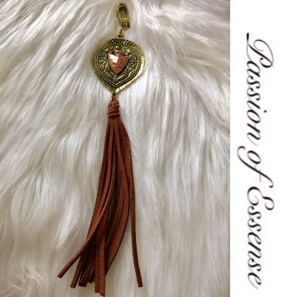 Western Arrowhead Tassel Handbag Charm Keychain – 1 for $19 or 2 for $25
